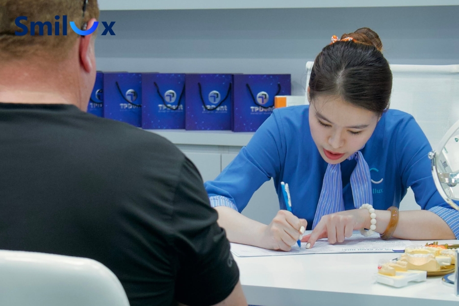 Smilux Dental minh bạch chi phí ngay từ đầu, thông báo rõ từng hạng mục