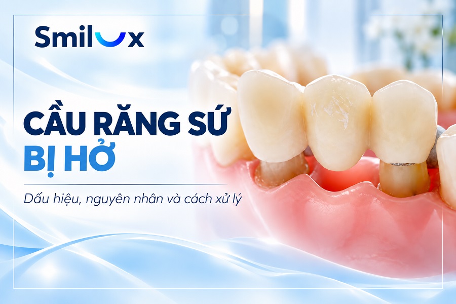 Cầu răng sứ bị hở: Dấu hiệu, nguyên nhân và cách xử lý