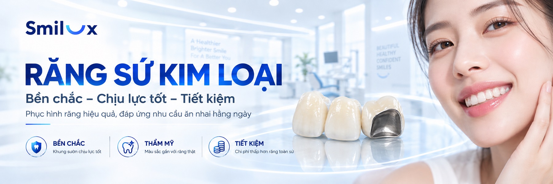 răng sứ kim loại smilux clinic
