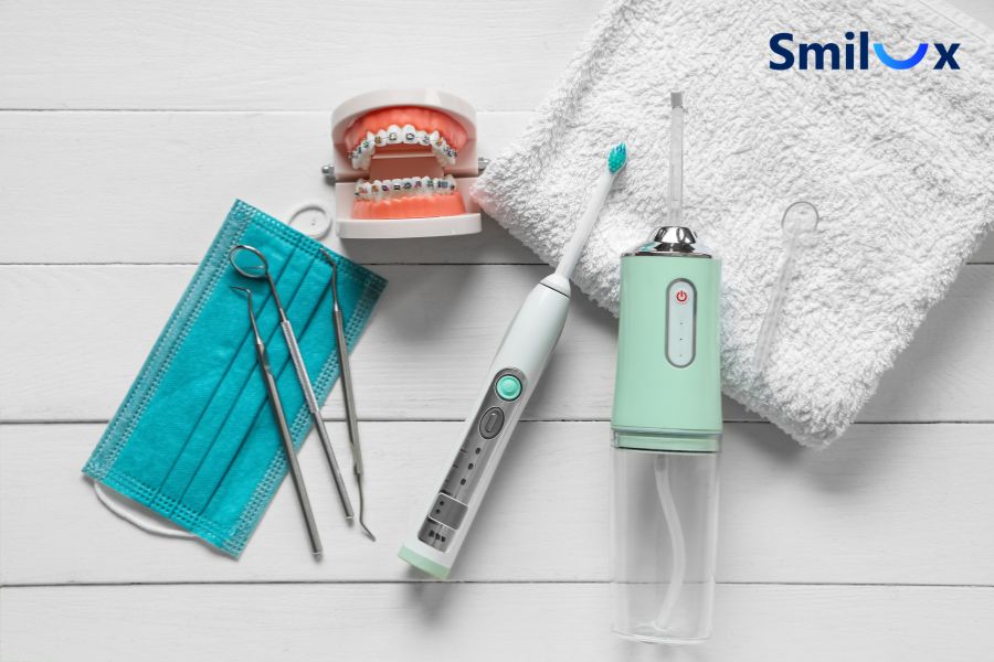 Vệ sinh răng miệng đều đặn sau khi bọc răng sứ