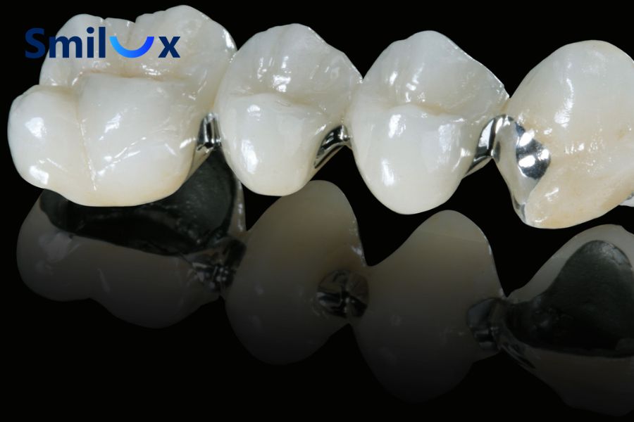 Răng sứ kim loại là loại mão răng được chế tác từ hợp kim kim loại